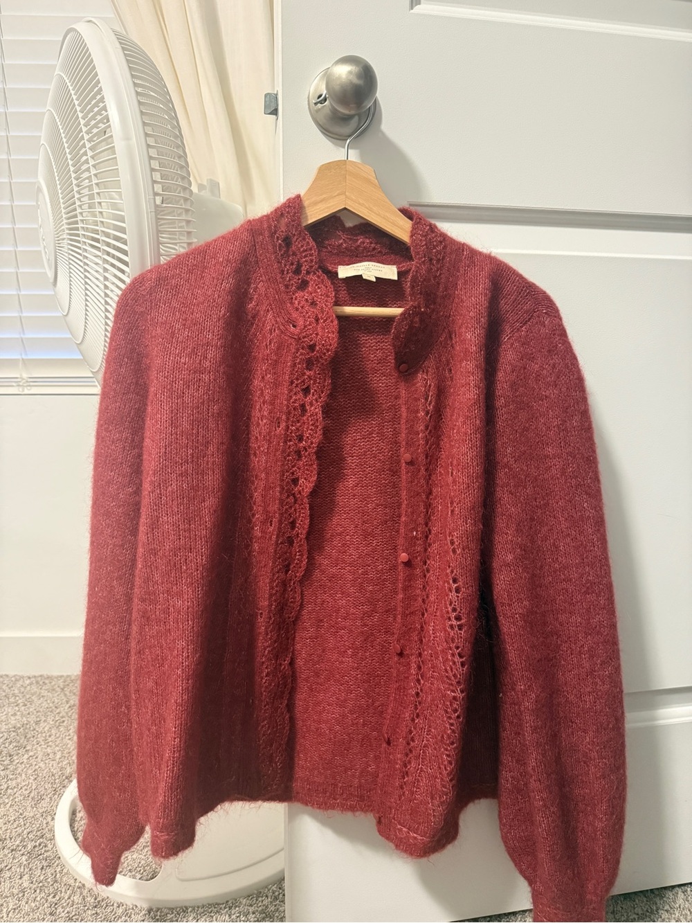 Sézane Dusty Rose Mohair-Blend Sweater - Picture 4 of 5